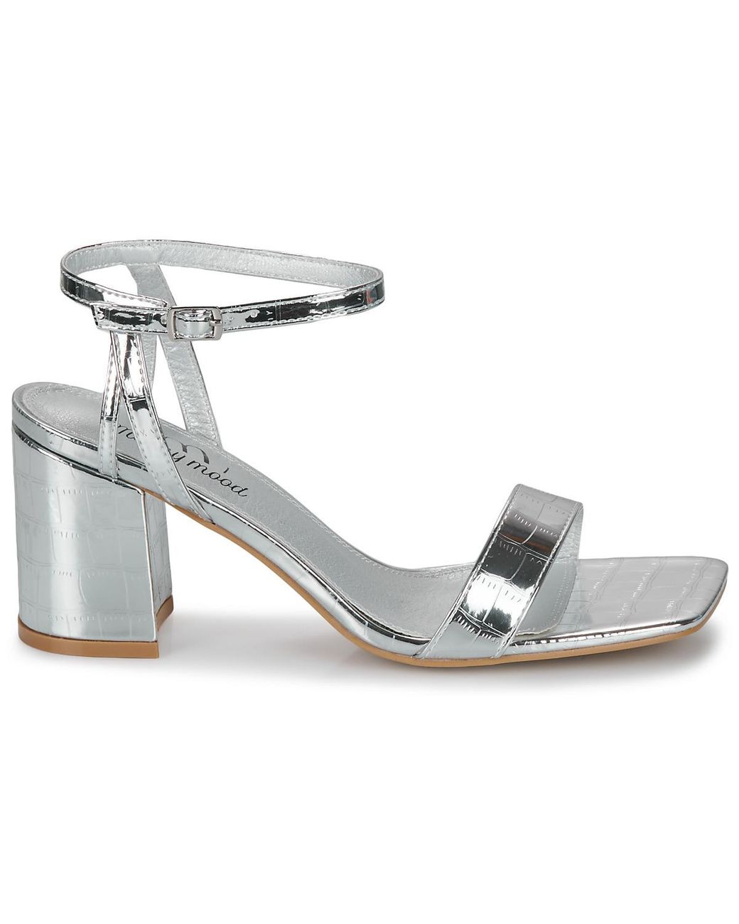 Moony Mood Metallic Heeled Sandals Androma