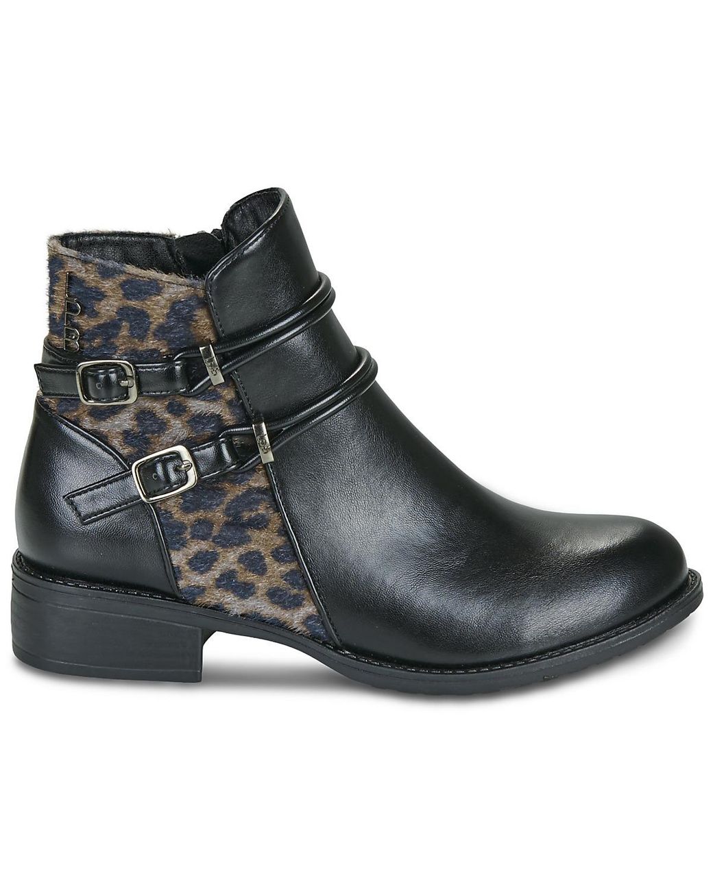 Les Petites Bombes Black Mid Boots Maram