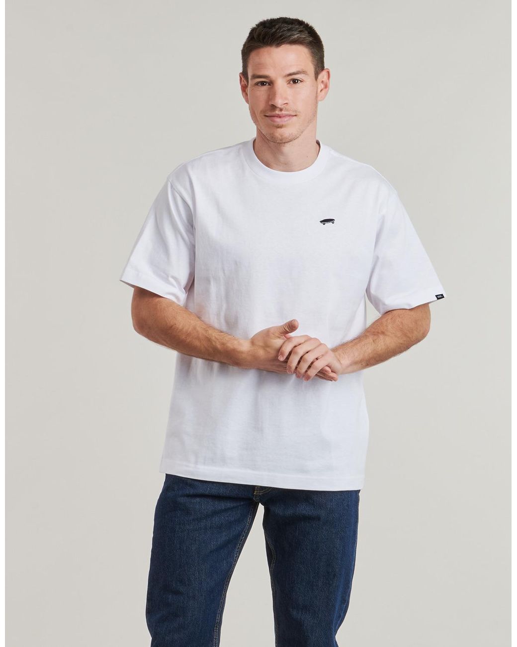 Vans White T Shirt Salton Loose Ss for men