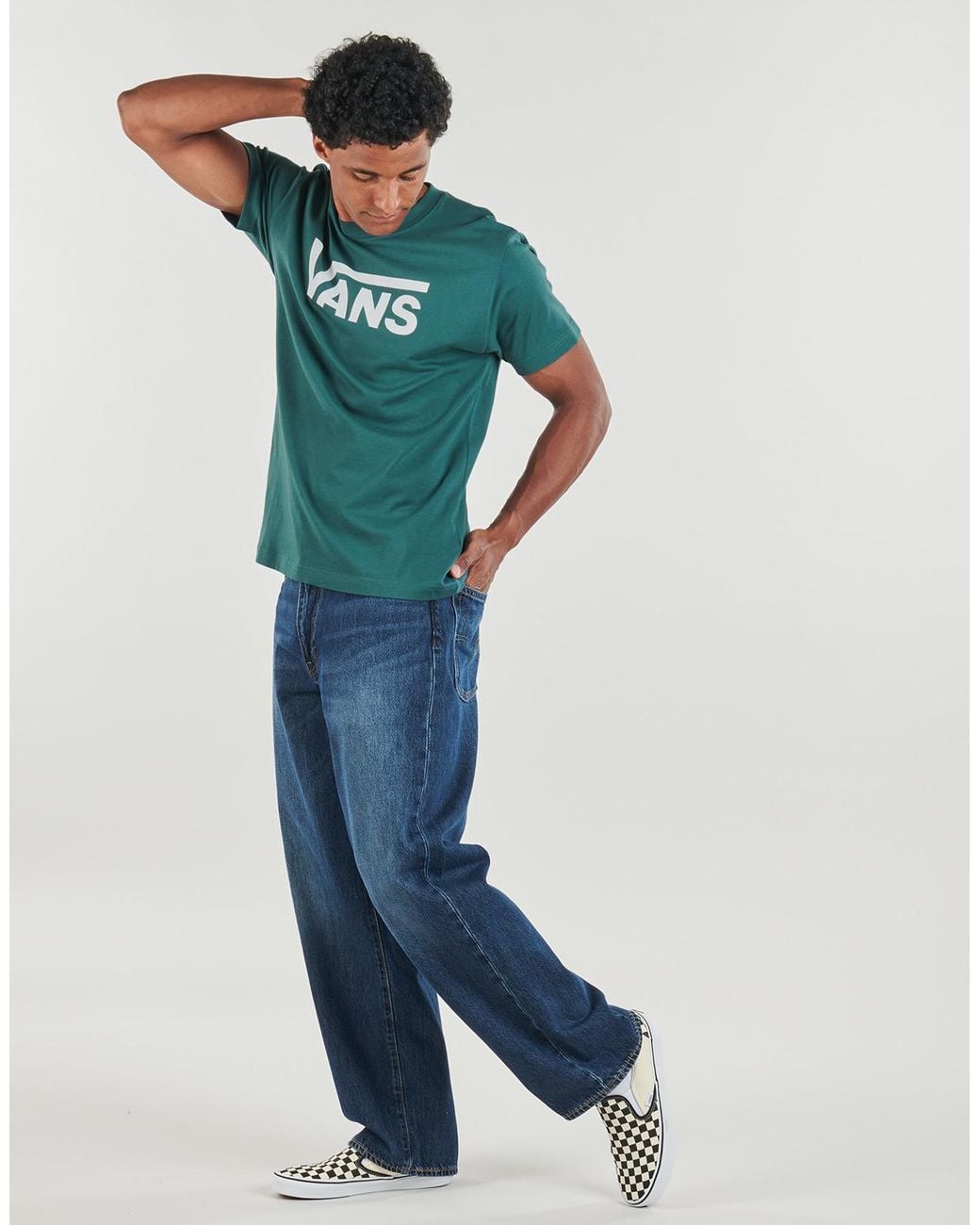 Vans Green T Shirt Classic Ss Tee for men