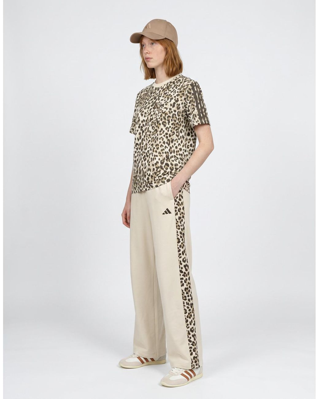 Adidas Black T Shirt Seasonal Essentials Animal Print T-shirt