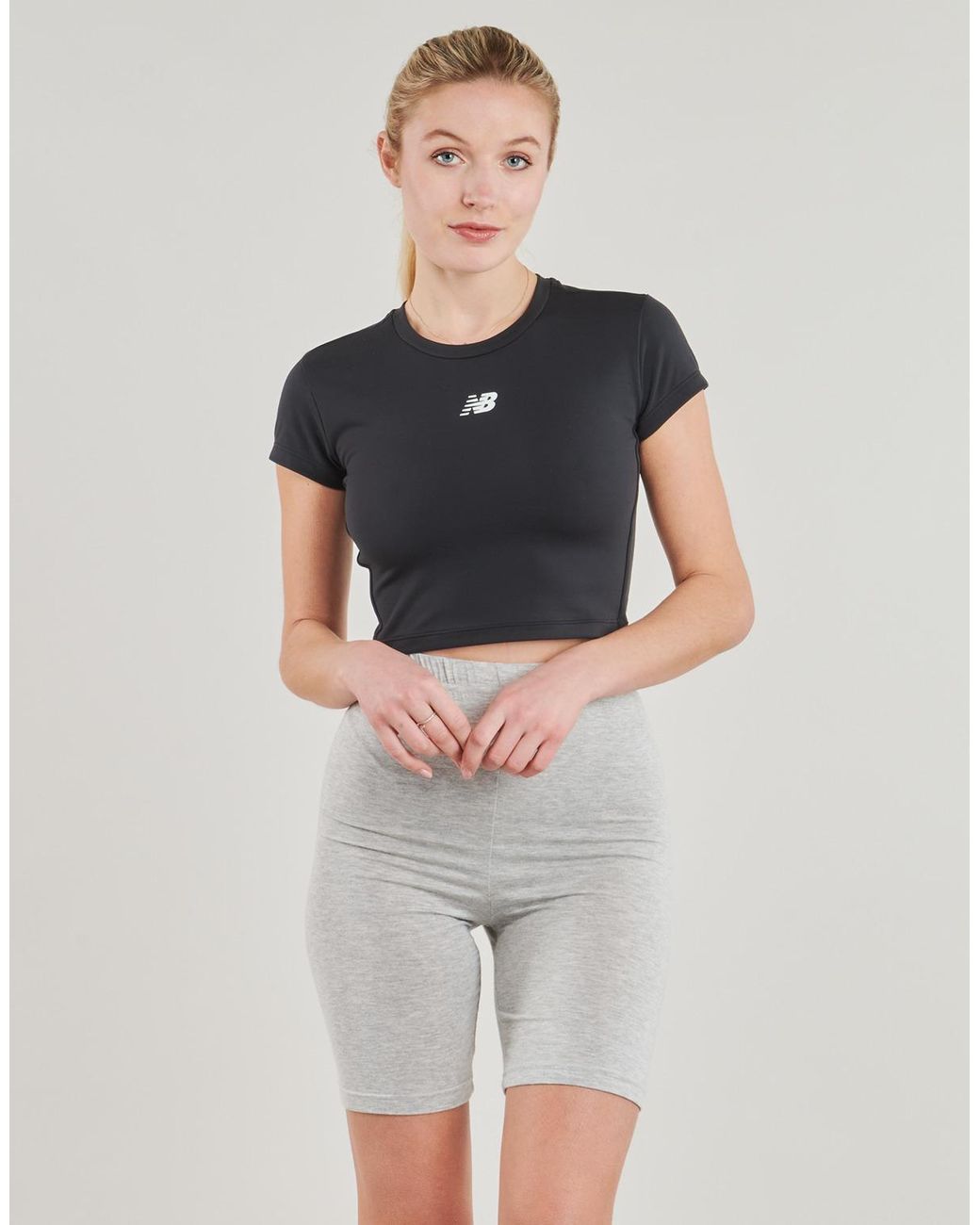 New Balance Black T Shirt Nb Harmony Fitted T-shirt