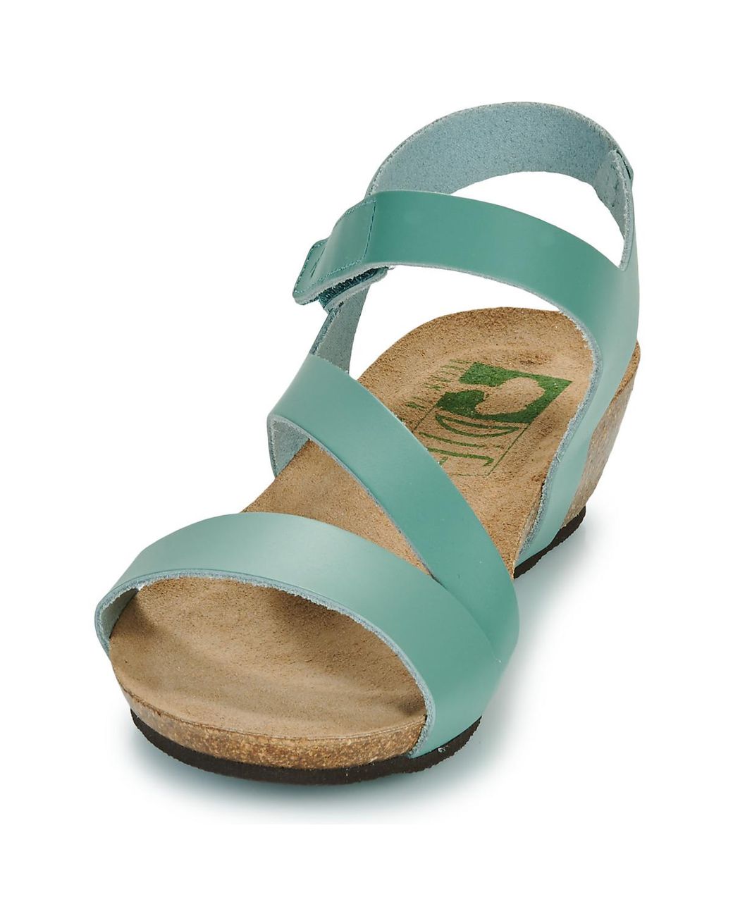Dream in Green Blue Wedge Sandals Zimini