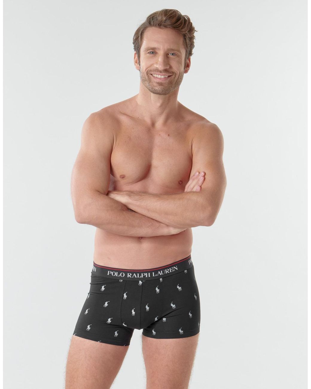 Polo Ralph Lauren Gray Boxer Shorts Classic Trunk X3 for men