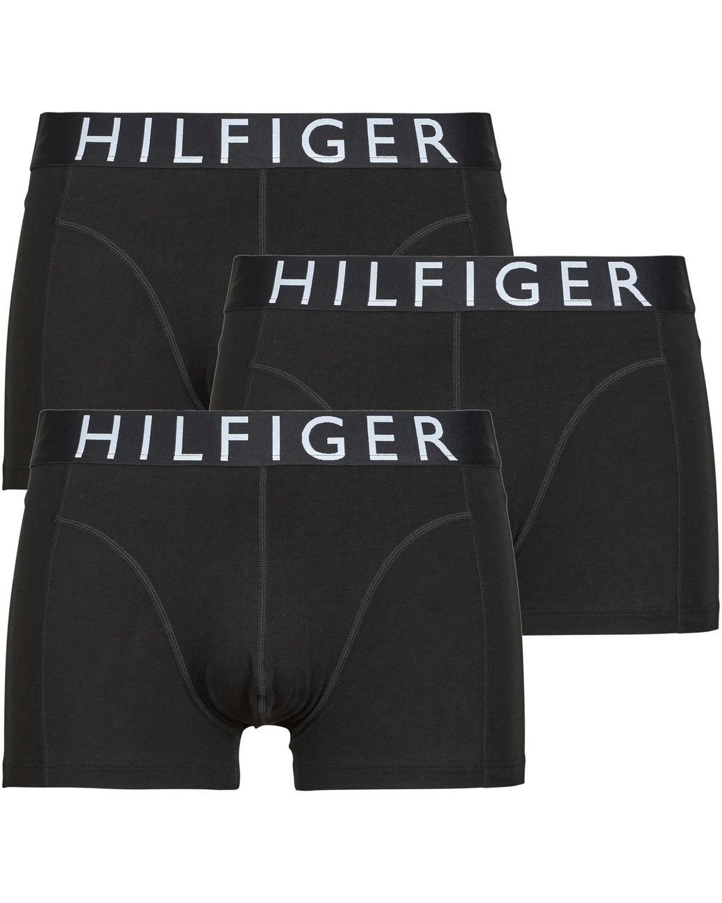 Tommy Hilfiger Black Boxer Shorts 3p Trunk for men