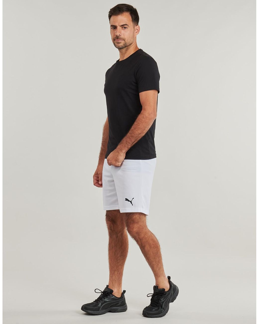 PUMA White Shorts Ess Active Woven Short for men