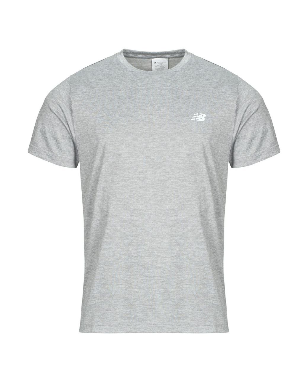 New Balance Gray T Shirt Sport Training T-shirt for men