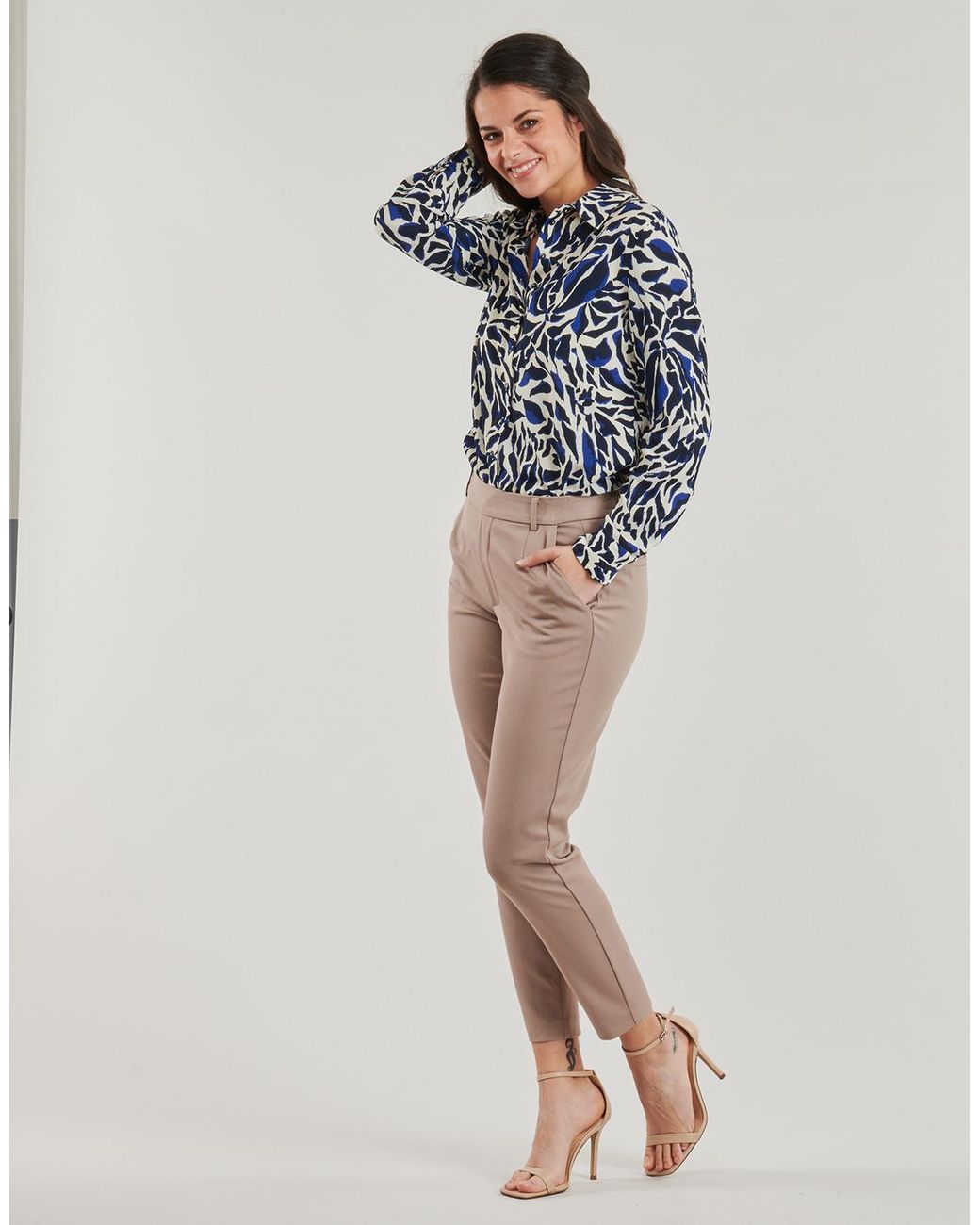 Vila Natural Trousers Vivarone