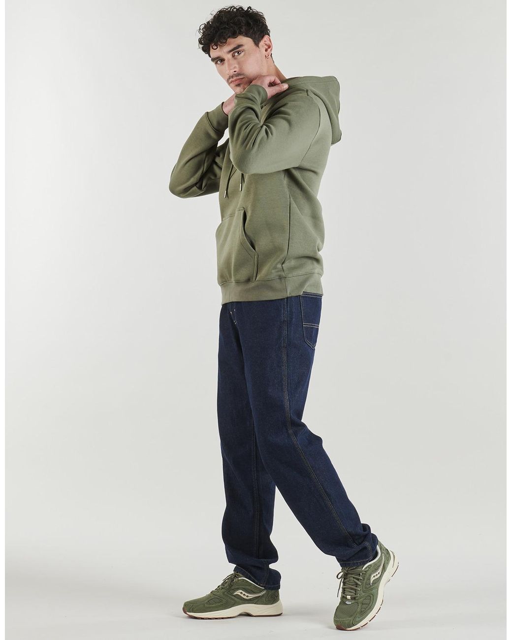 Teddy Smith Green Hoodies S-jim Hoody for men