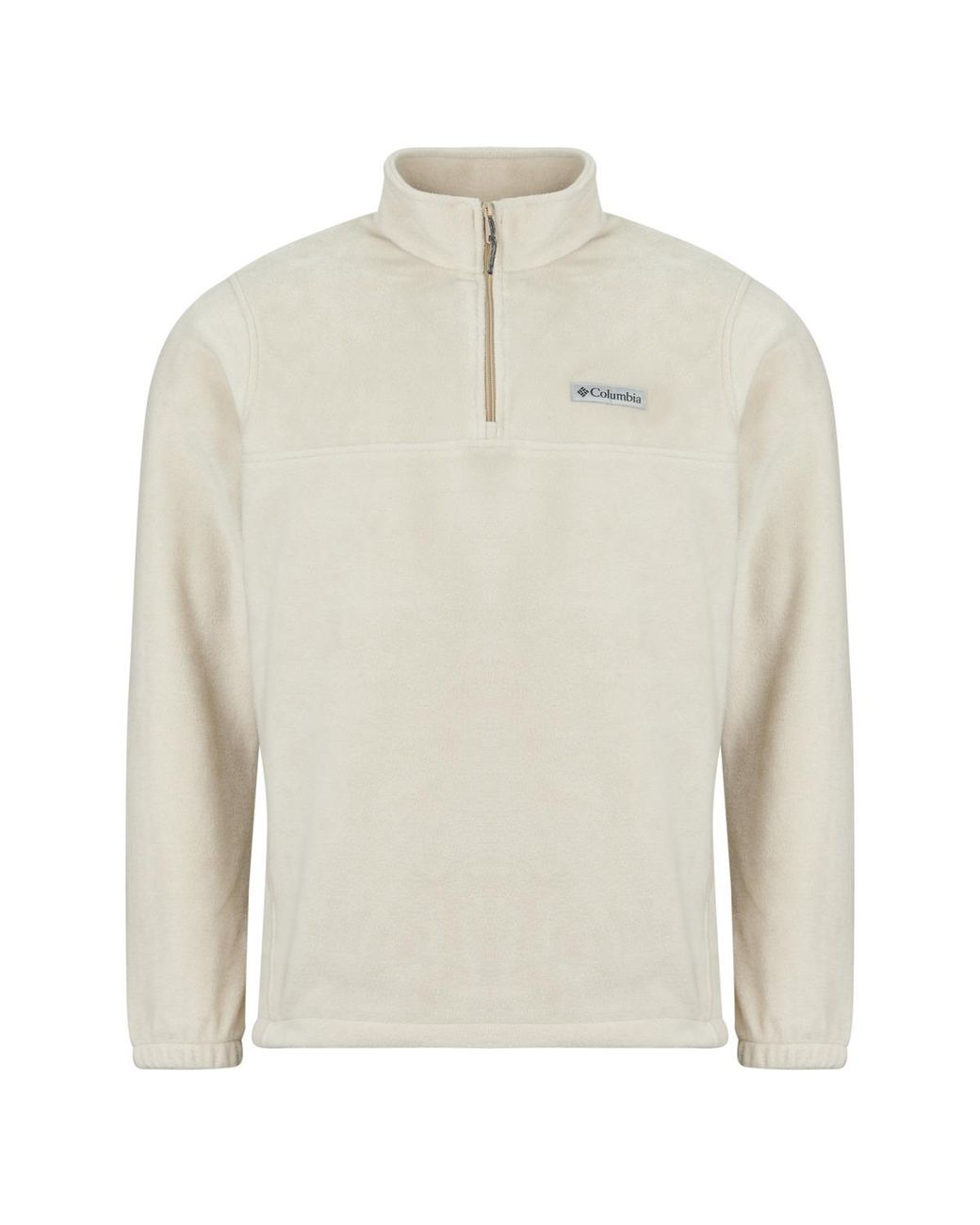 Columbia White Fleece Jacket Steens Mountain Half Zip for men