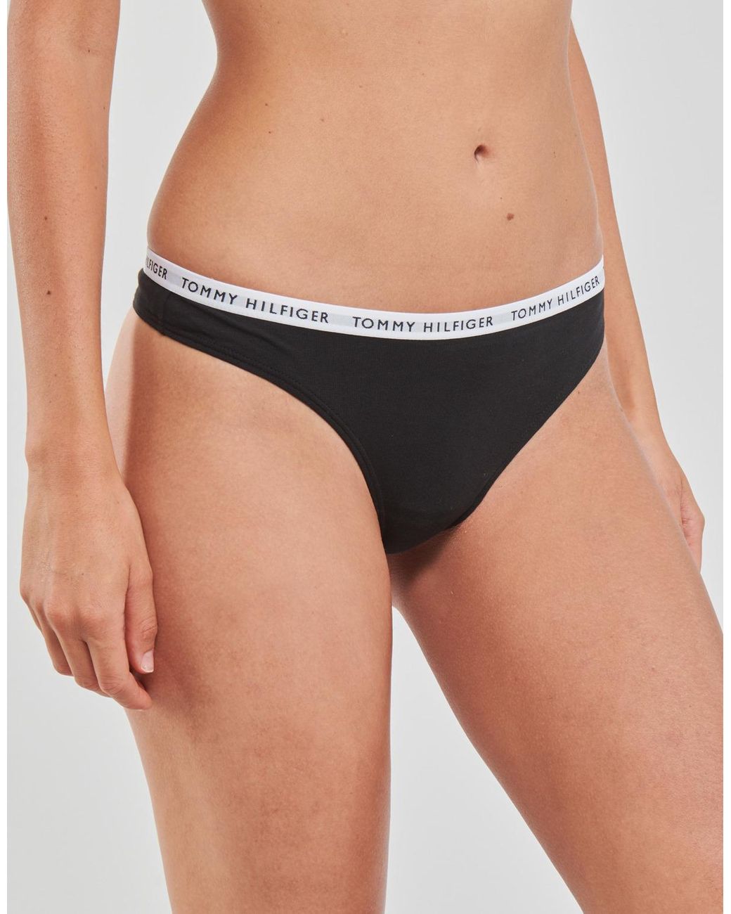 Tommy Hilfiger Black Thong X3 Tanga Briefs