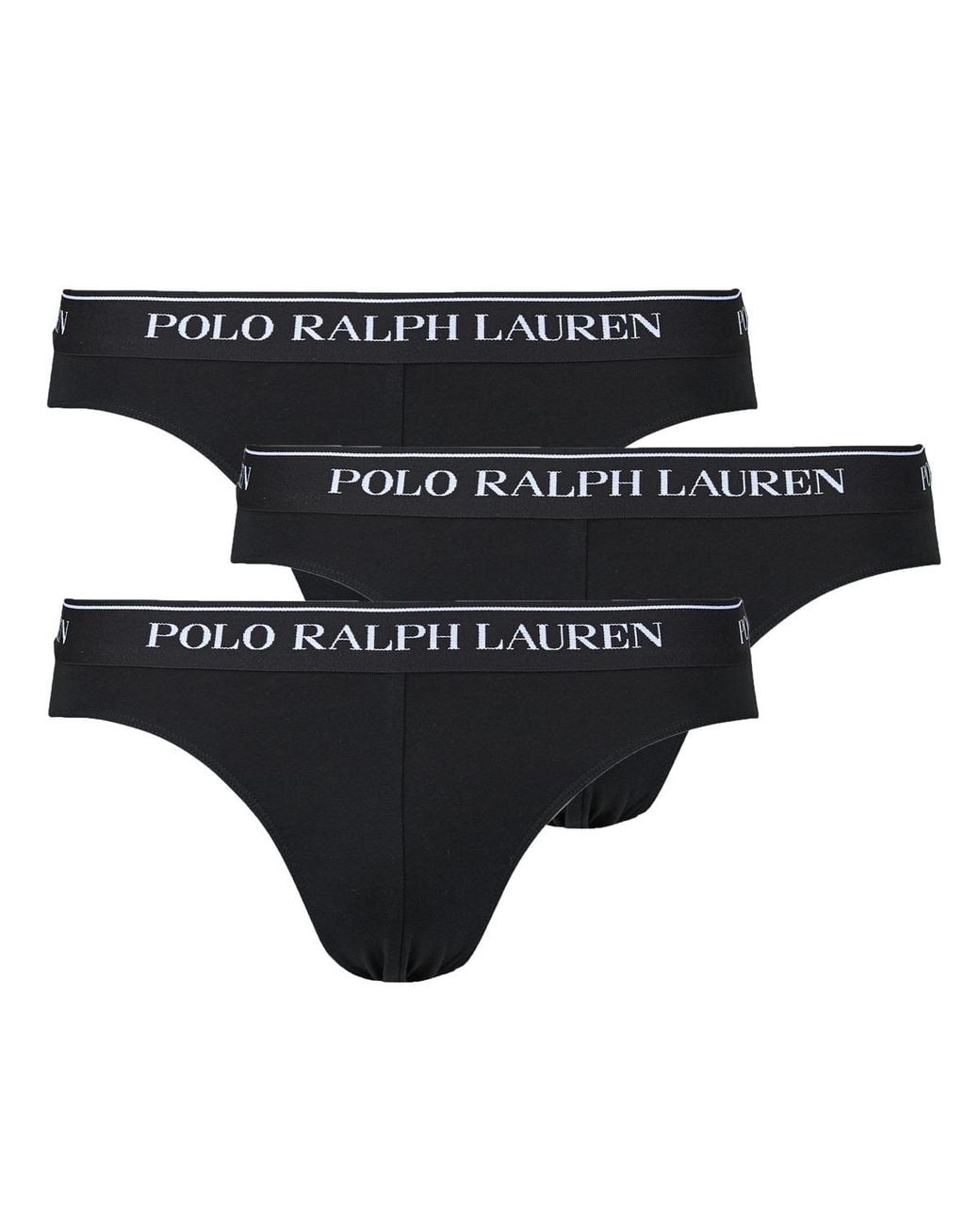 Polo Ralph Lauren Black Underpants / Brief Low Rise Brf-3 Pack-brief for men