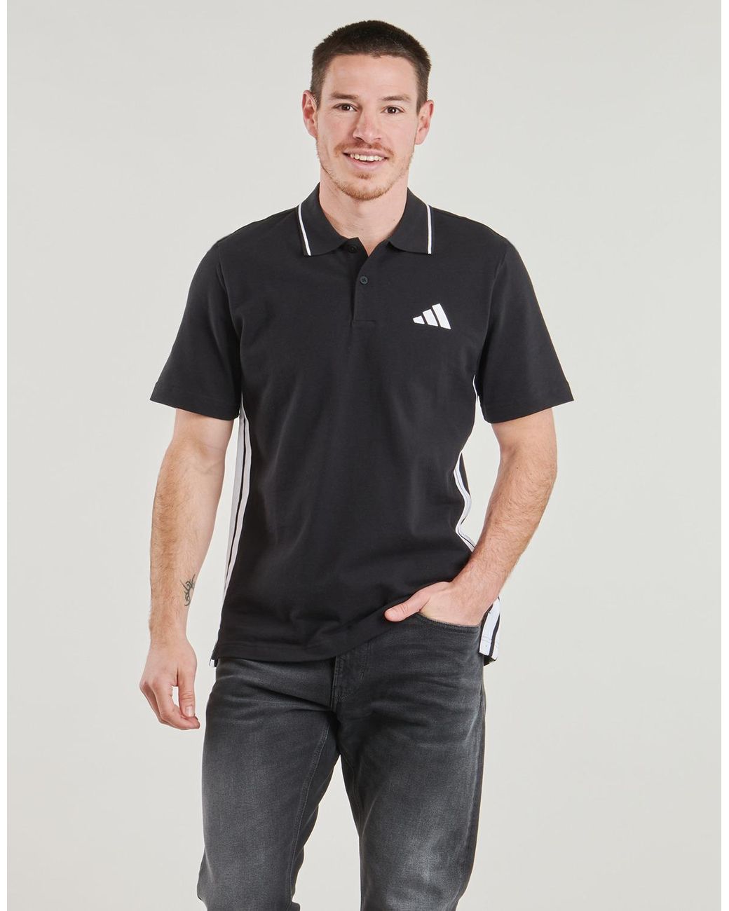 Adidas Black Polo Shirt Je6380 for men