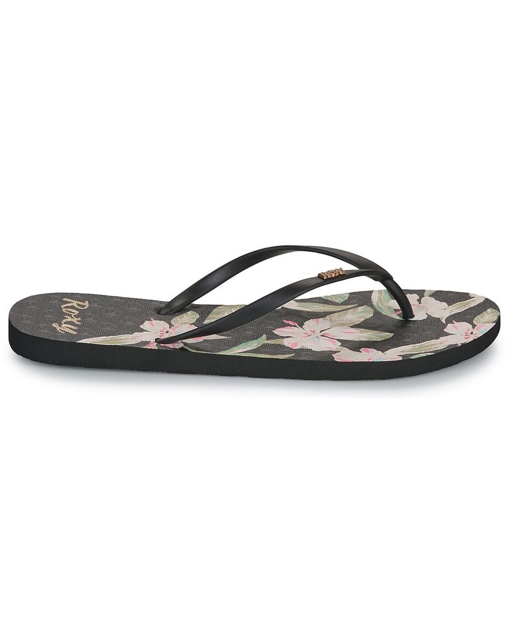 Rubber Roxy Slippers Roxy Flip Flops / Sandals (shoes) New Viva Printed in Black | Lyst UK