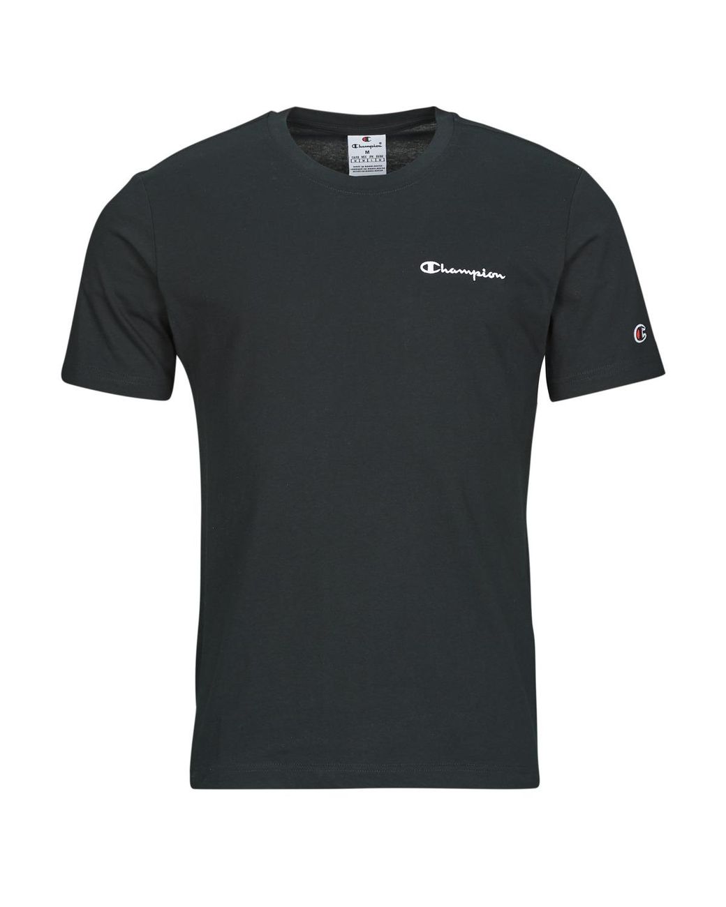 Champion Black T Shirt Ss Tee for men