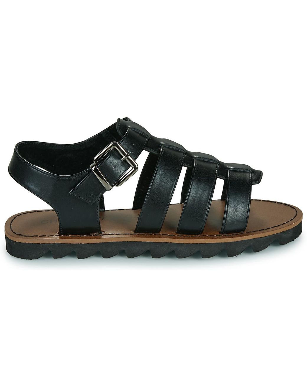 Chattawak Black Flat Sandals Terra