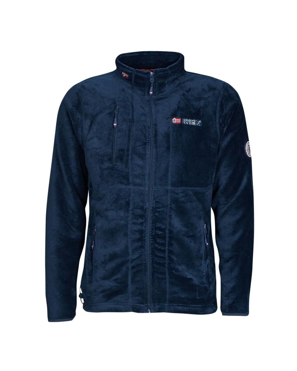GEOGRAPHICAL NORWAY Blue Upload Fleece Jacket for men