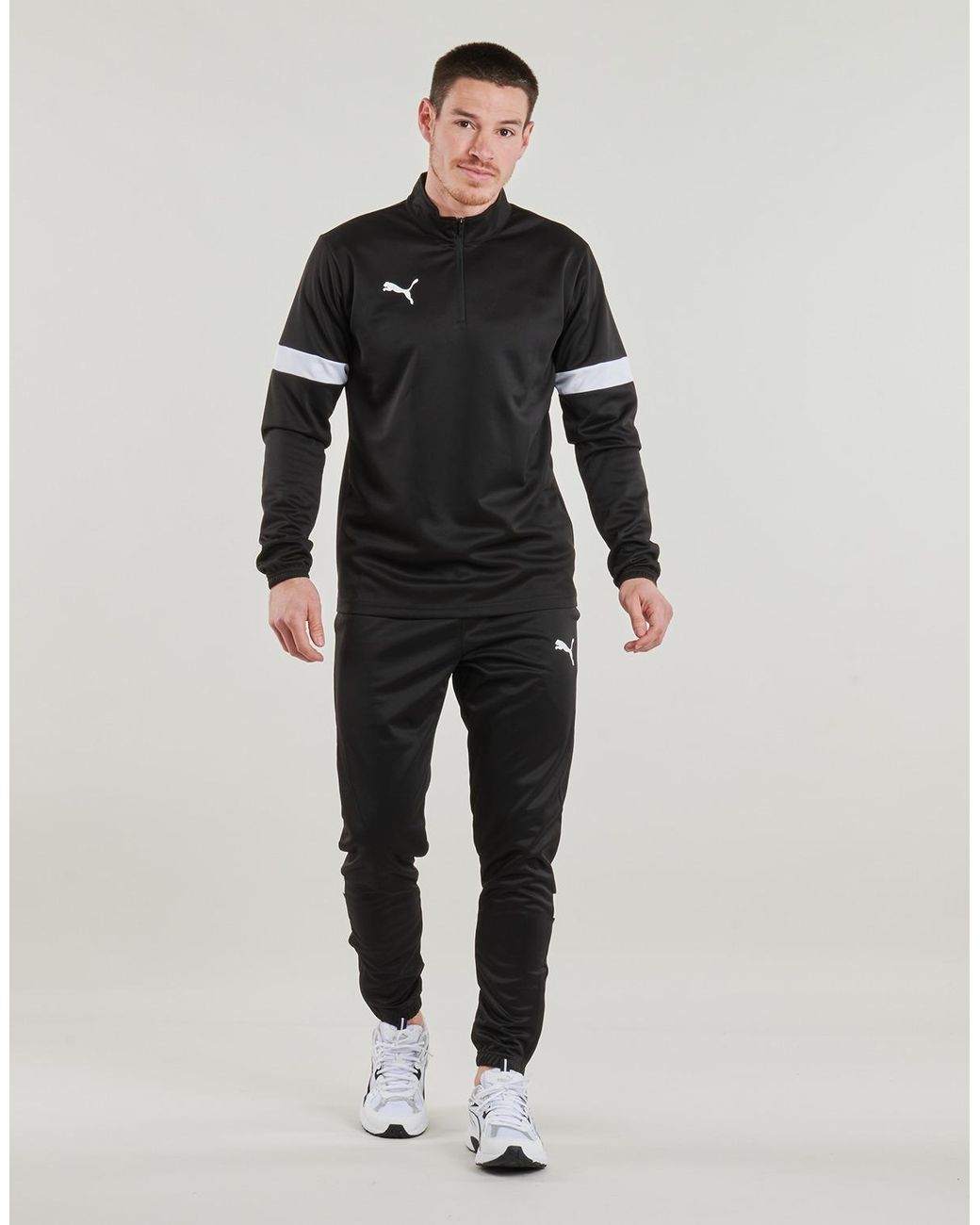 PUMA Black Tracksuit Bottoms Individualrise Pant for men