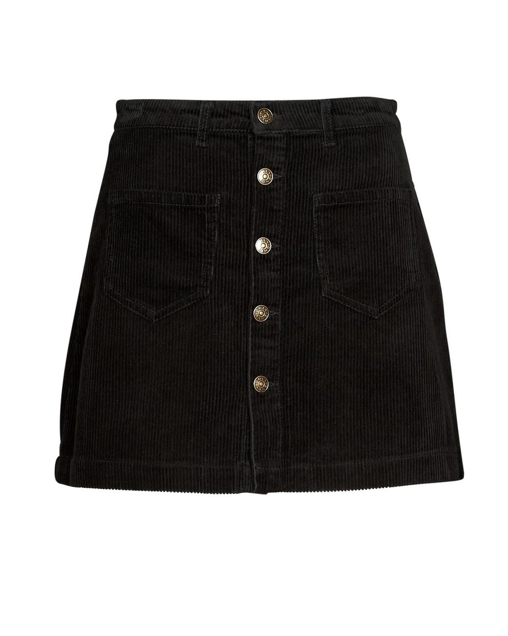 ONLY Black Short Skirts Onlamazing Hw Cord Skirt Pnt