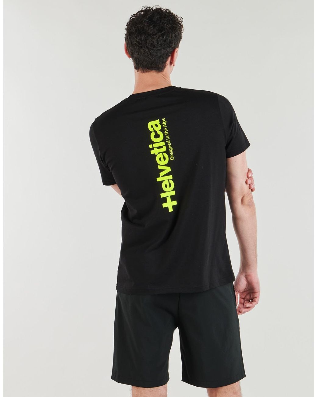 Helvetica Black T Shirt Oslo for men