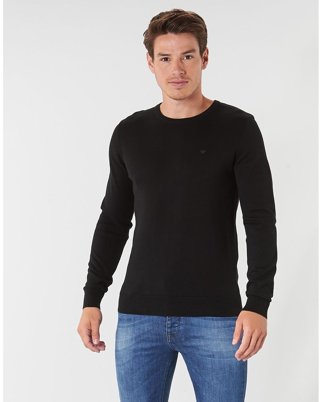 Tom Tailor Black Sweater Floret for men