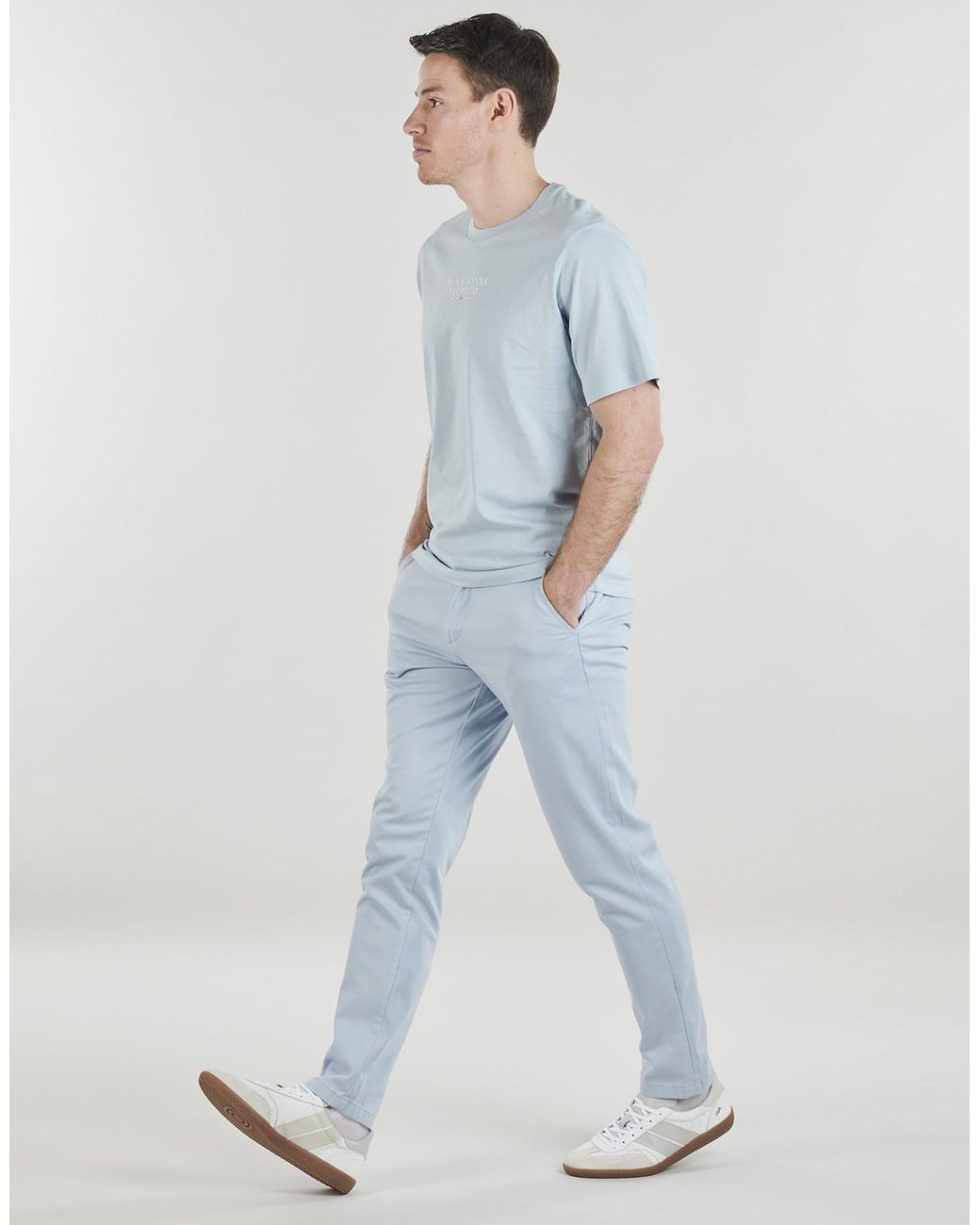 Jack & Jones Blue Trousers Jpstmarco Bowie for men