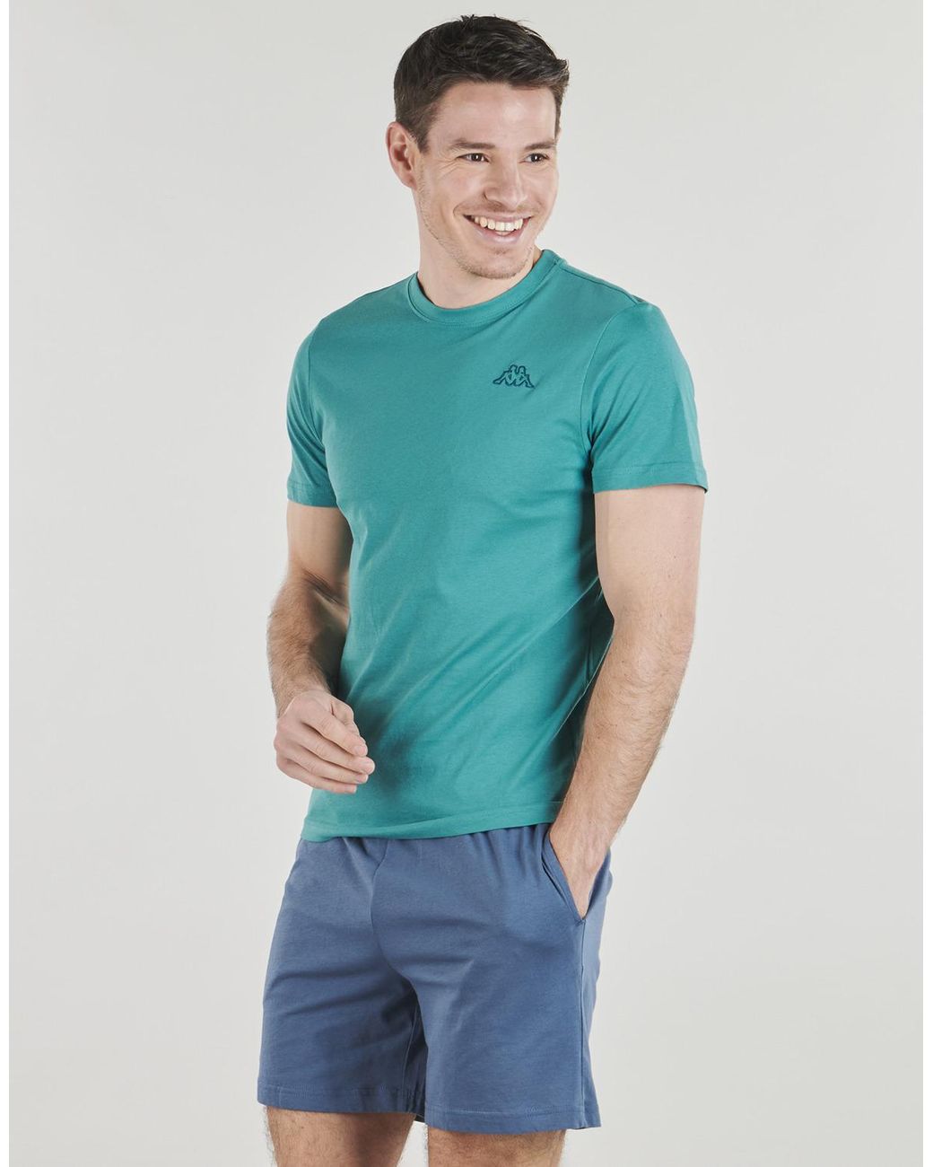 Kappa Green T Shirt Cafers Slim for men