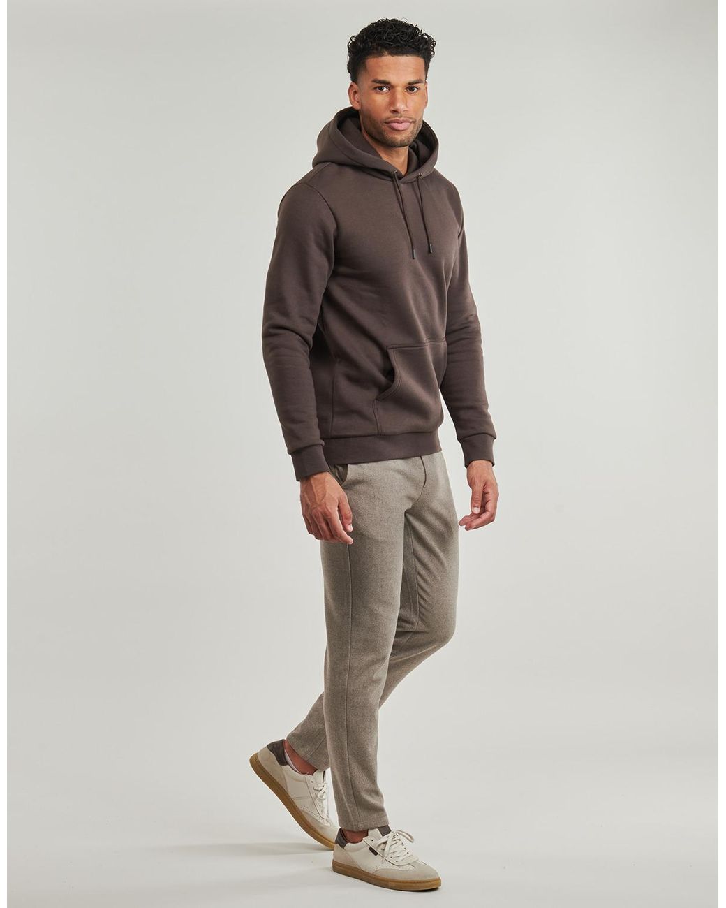 Only & Sons Gray Hoodies Onsceres Hoodie for men