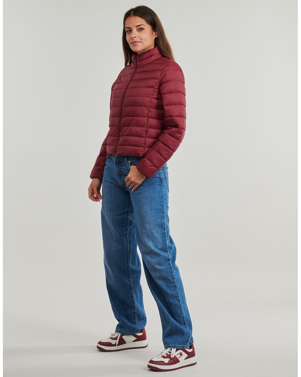 ONLY Red Duffel Coats Onltahia Lw Quilted