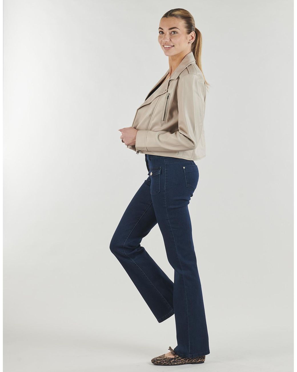 ONLY Natural Leather Jacket Onlcarmen Faux Leather