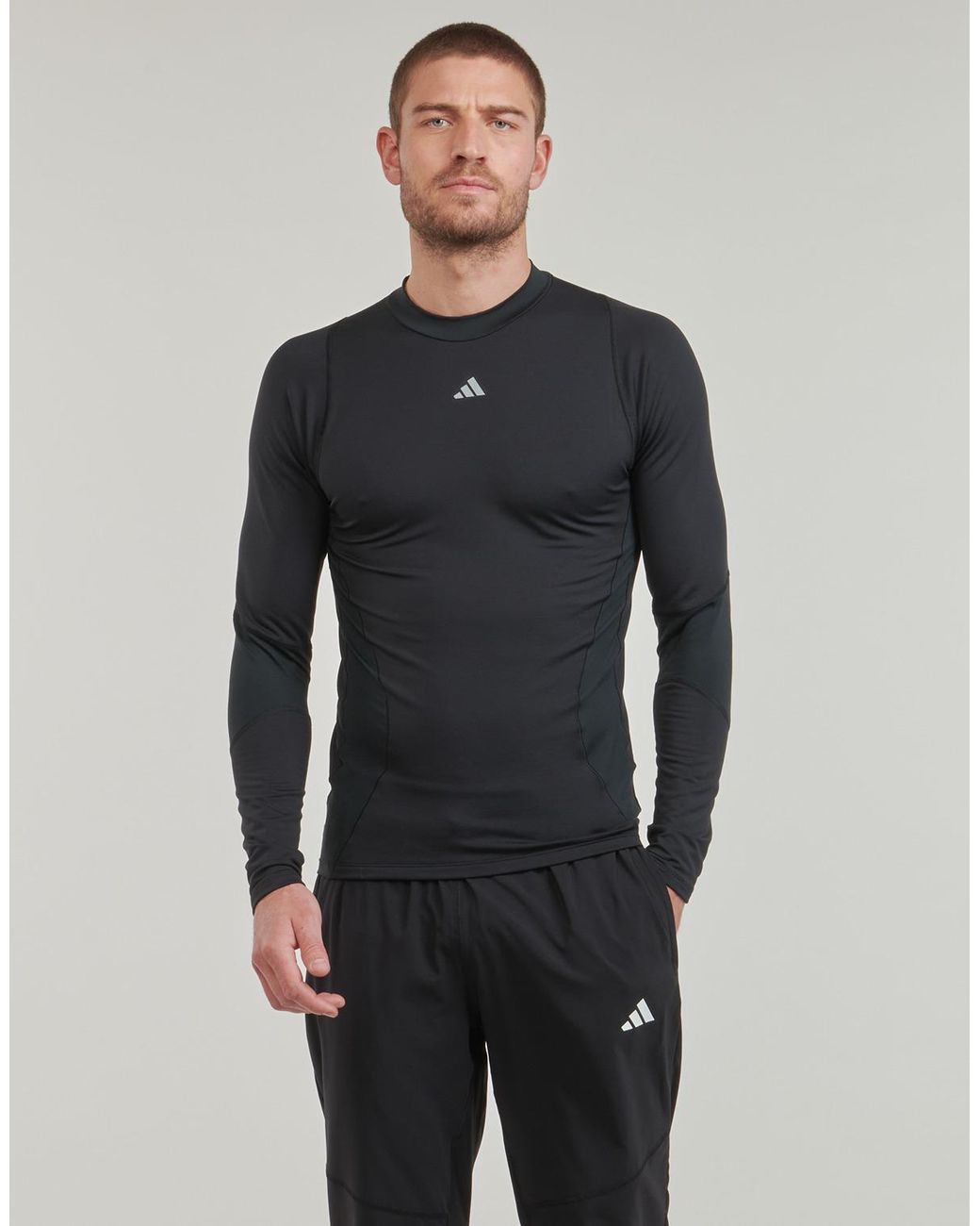 Adidas Blue Long Sleeve T-shirt Tf Cr Ls Tee M for men