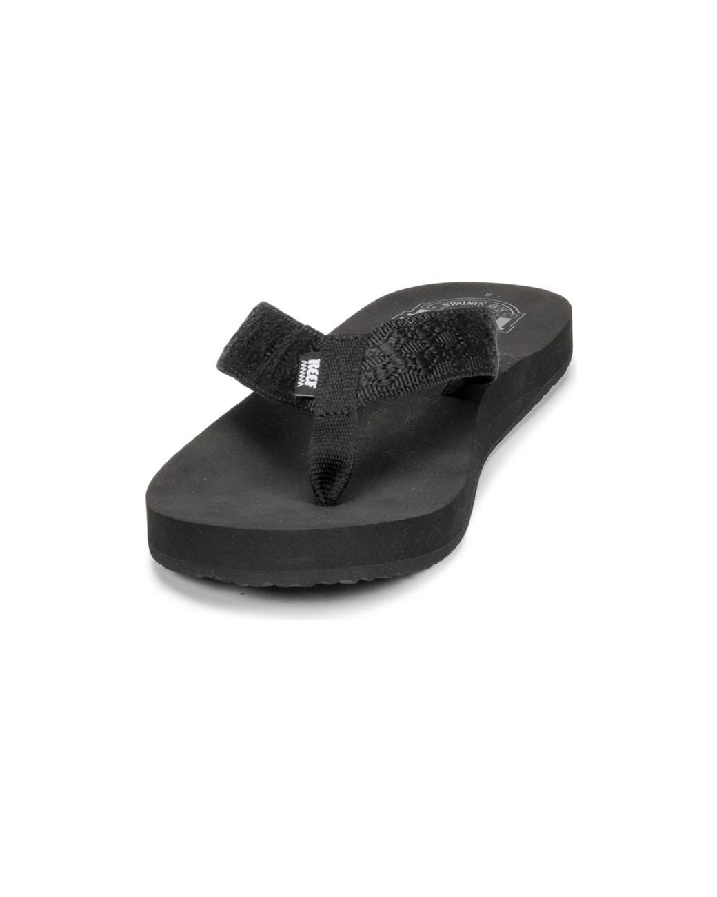 Reef Black Smoothy Flip Flops / Sandals (shoes) for men