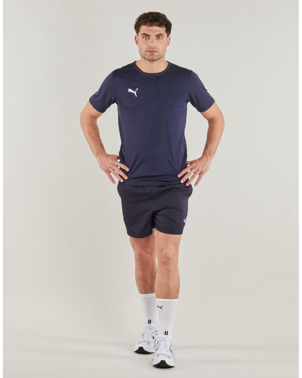 PUMA Blue Shorts Ess Logo Woven Short for men