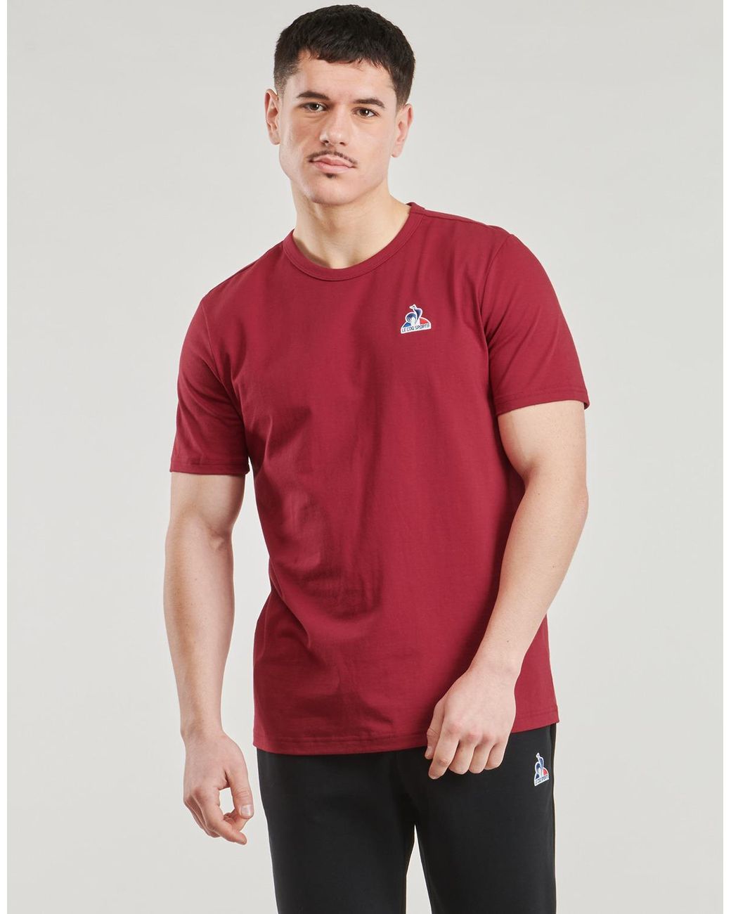 Le Coq Sportif Red T Shirt Ess Tee Ss N°1 M for men