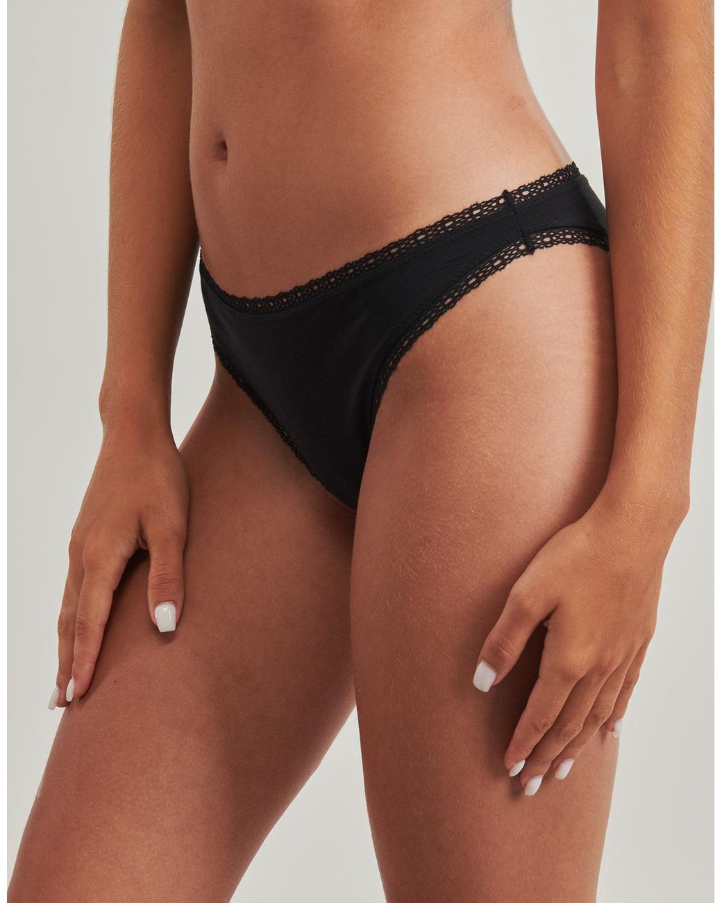 Passionata Black Knickers/panties Charlotte Brief