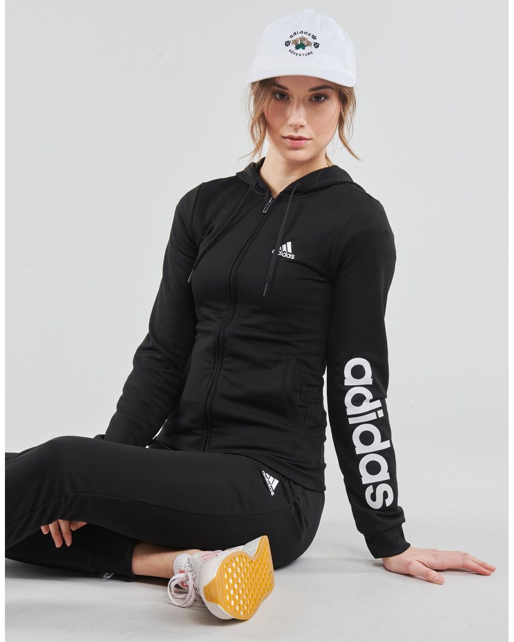 adidas W Lin Ft Ts in Black - Save 5% - Lyst