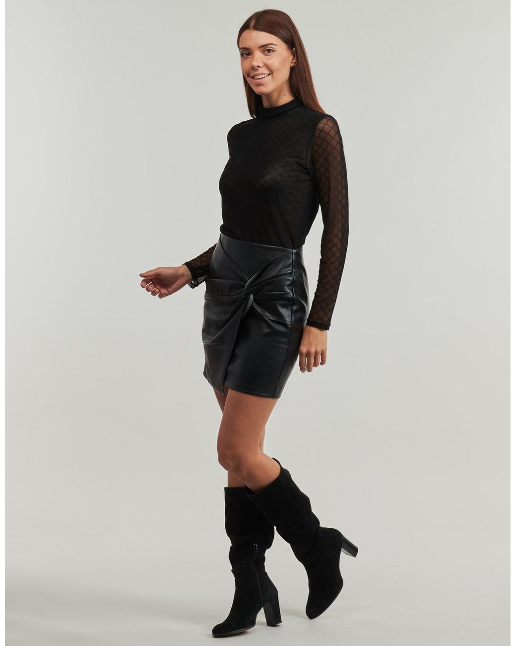 Vero Moda Black Short Skirts Vmgawn Mw Pu Short