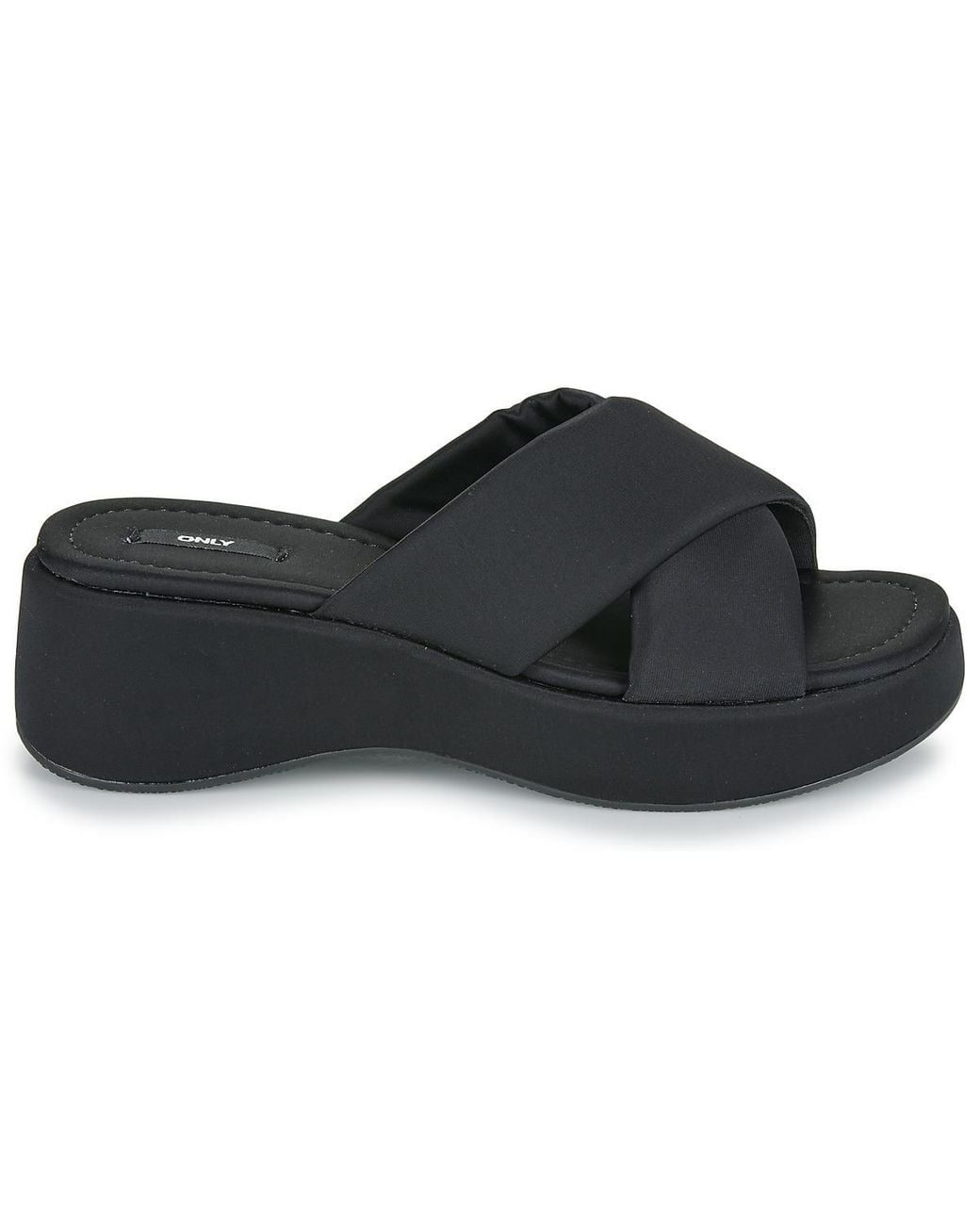 ONLY Black Mules / Casual Shoes Onlmorgan-3 Cross Strap Sandal