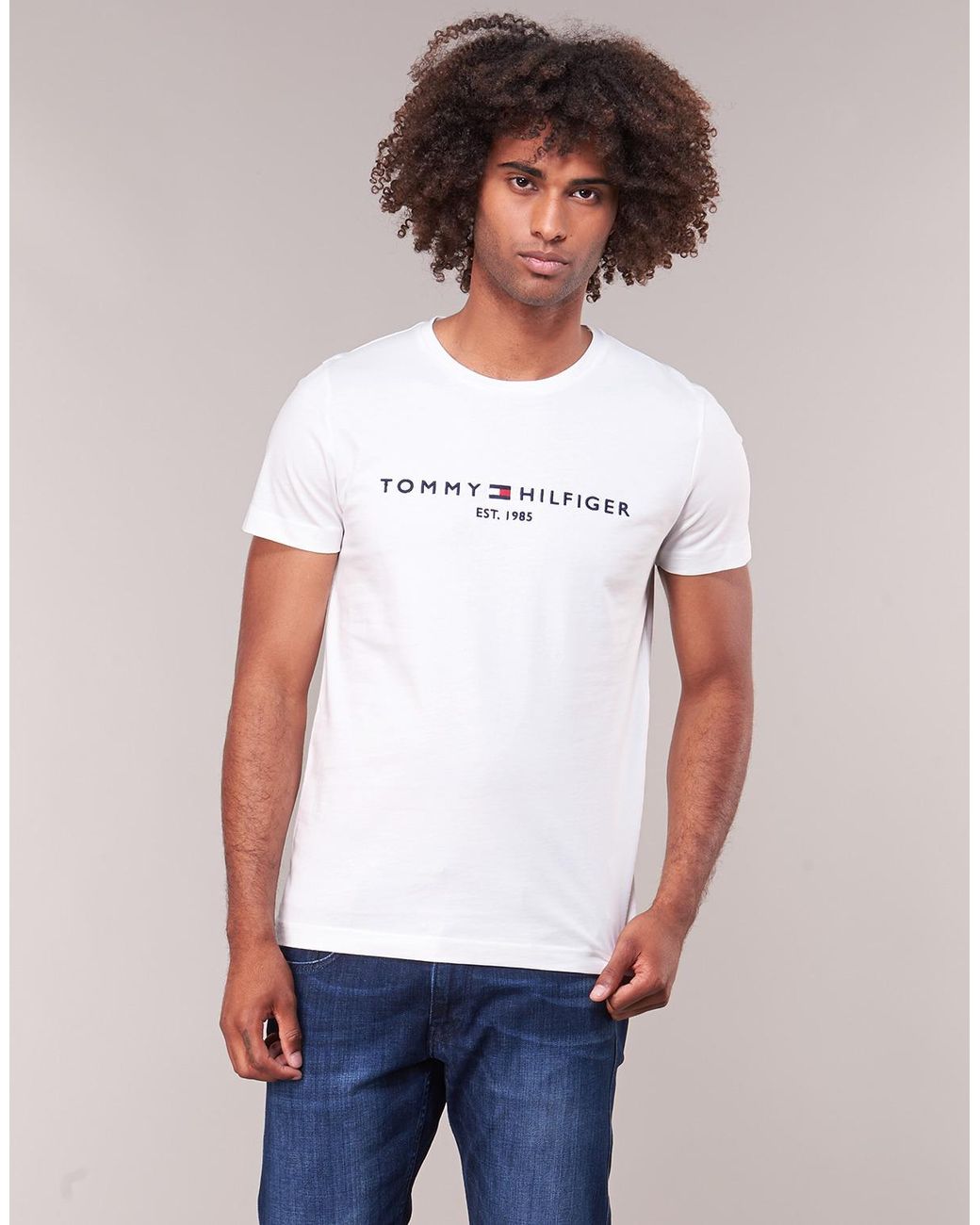 Tommy Hilfiger Logo White T-shirt for men
