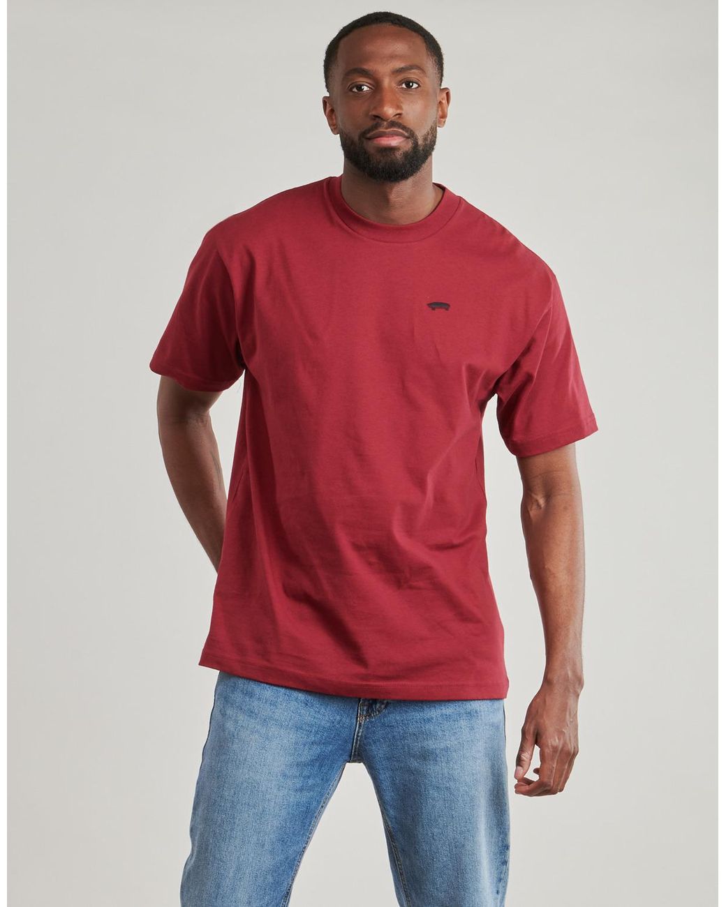 Vans Red T Shirt Salton Loose Ss for men