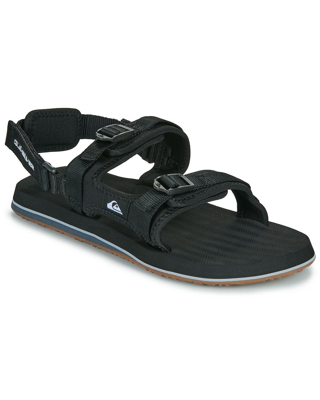 Quiksilver Black Flat Sandals Monkey Caged A/t for men