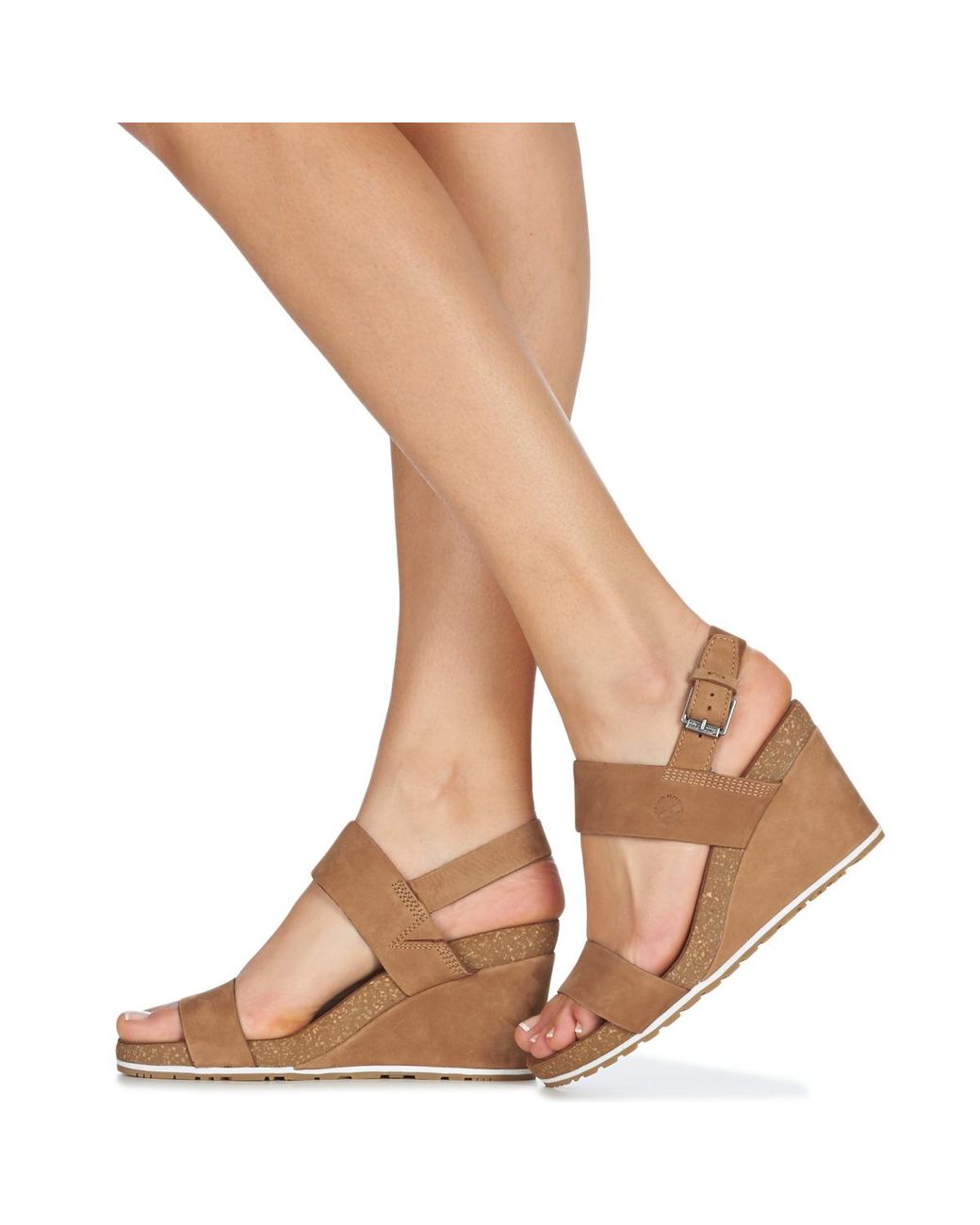 Timberland Capri Sunset Wedge Women's Sandals In Brown | Lyst UK