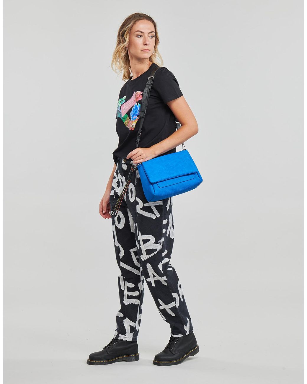 Desigual Black Lily T Shirt