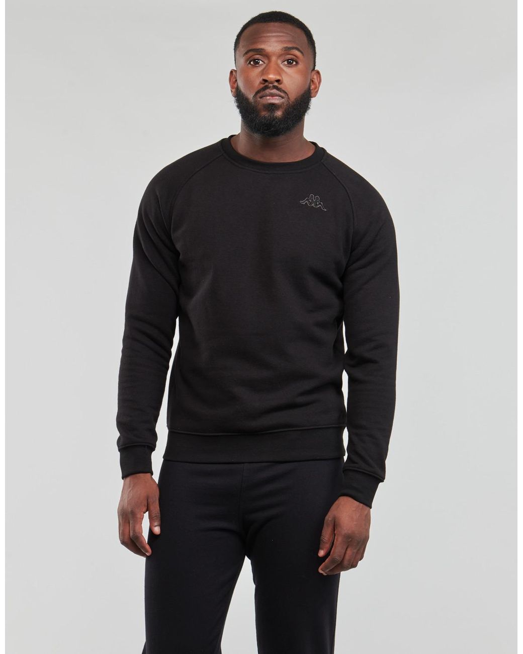 Kappa Black Sweatshirts Caimali for men