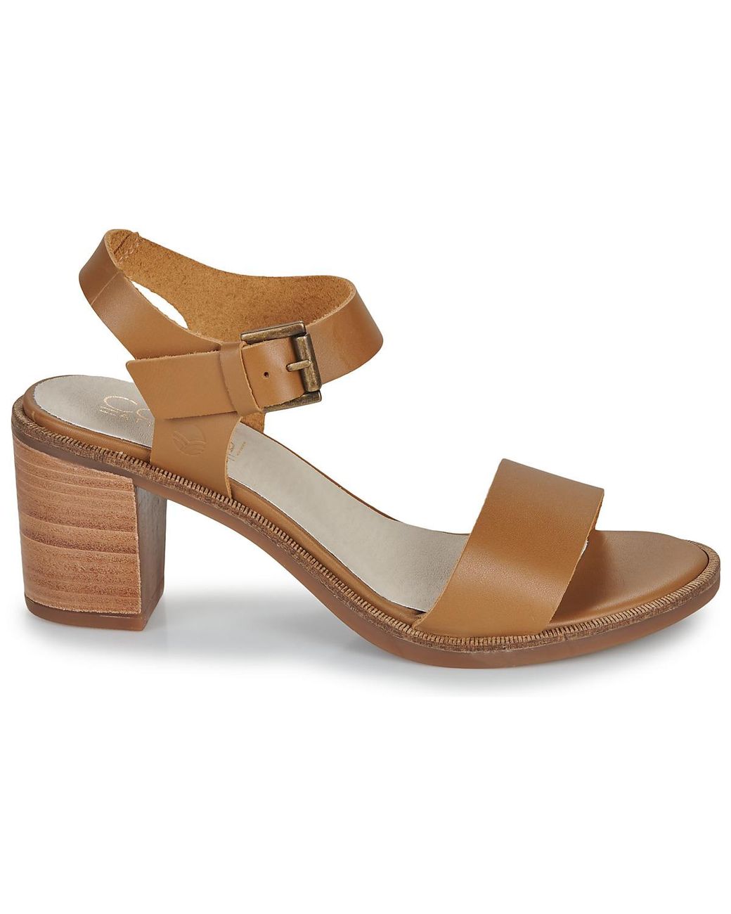 Casual Attitude Brown Heeled Sandals Caille
