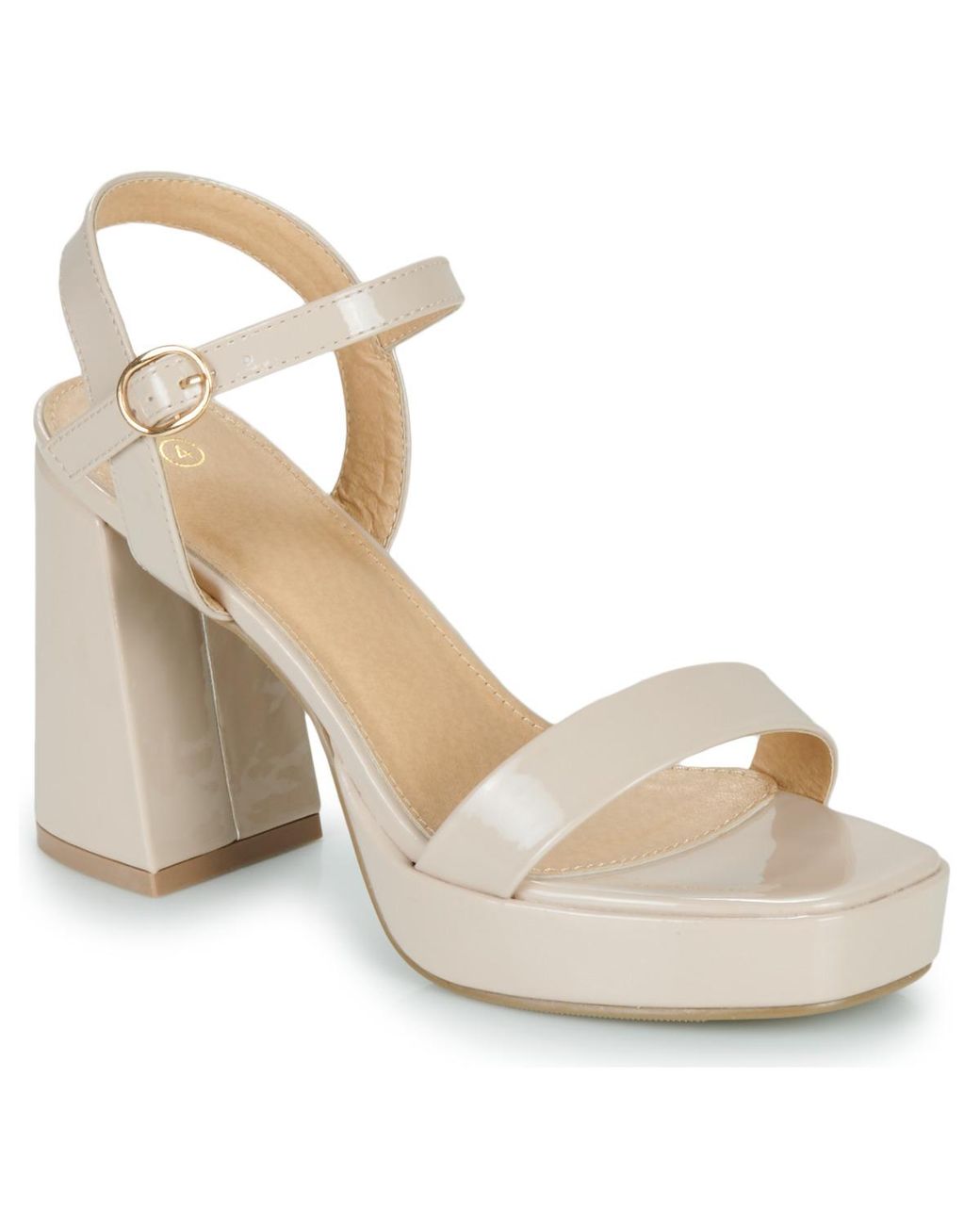 Ravel Metallic Heeled Sandals Moray