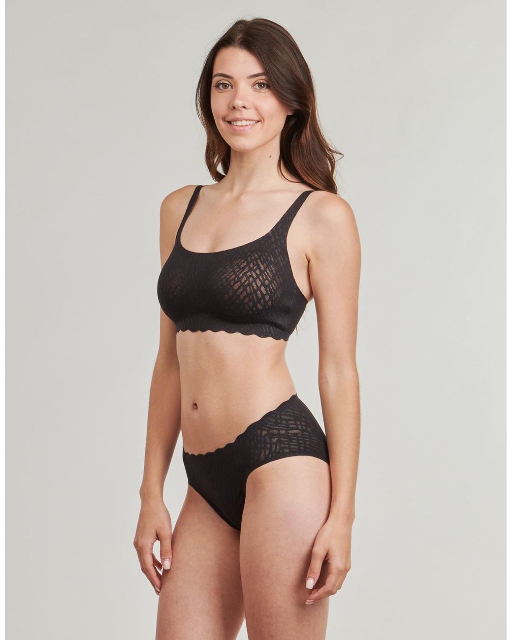 Sloggi Black Sports Bras Zero Feel Bliss Top