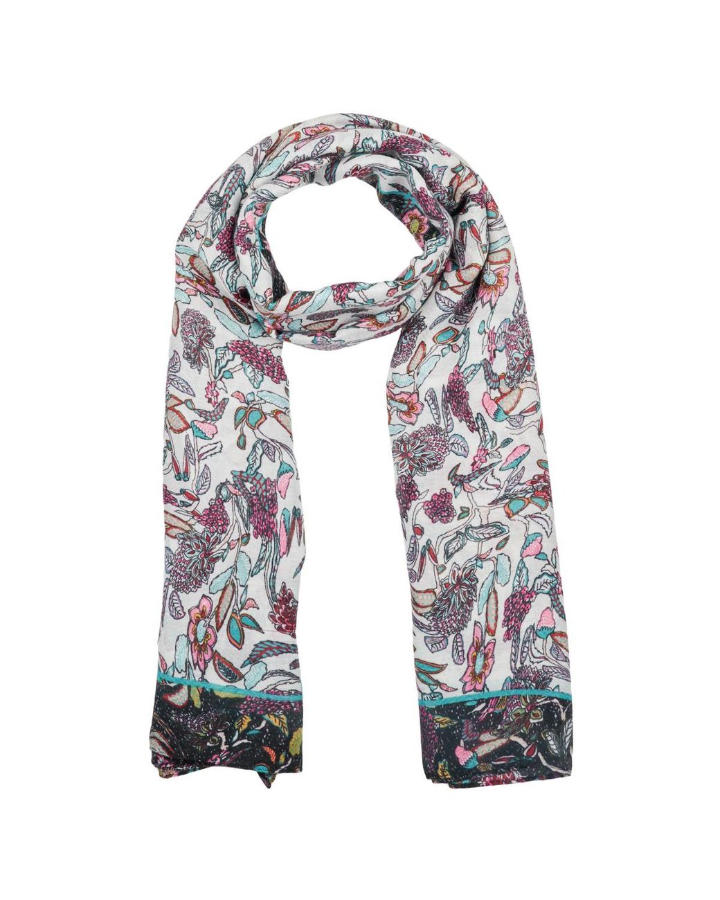 Desigual Multicolor Scarf Fou Boho Rectangle