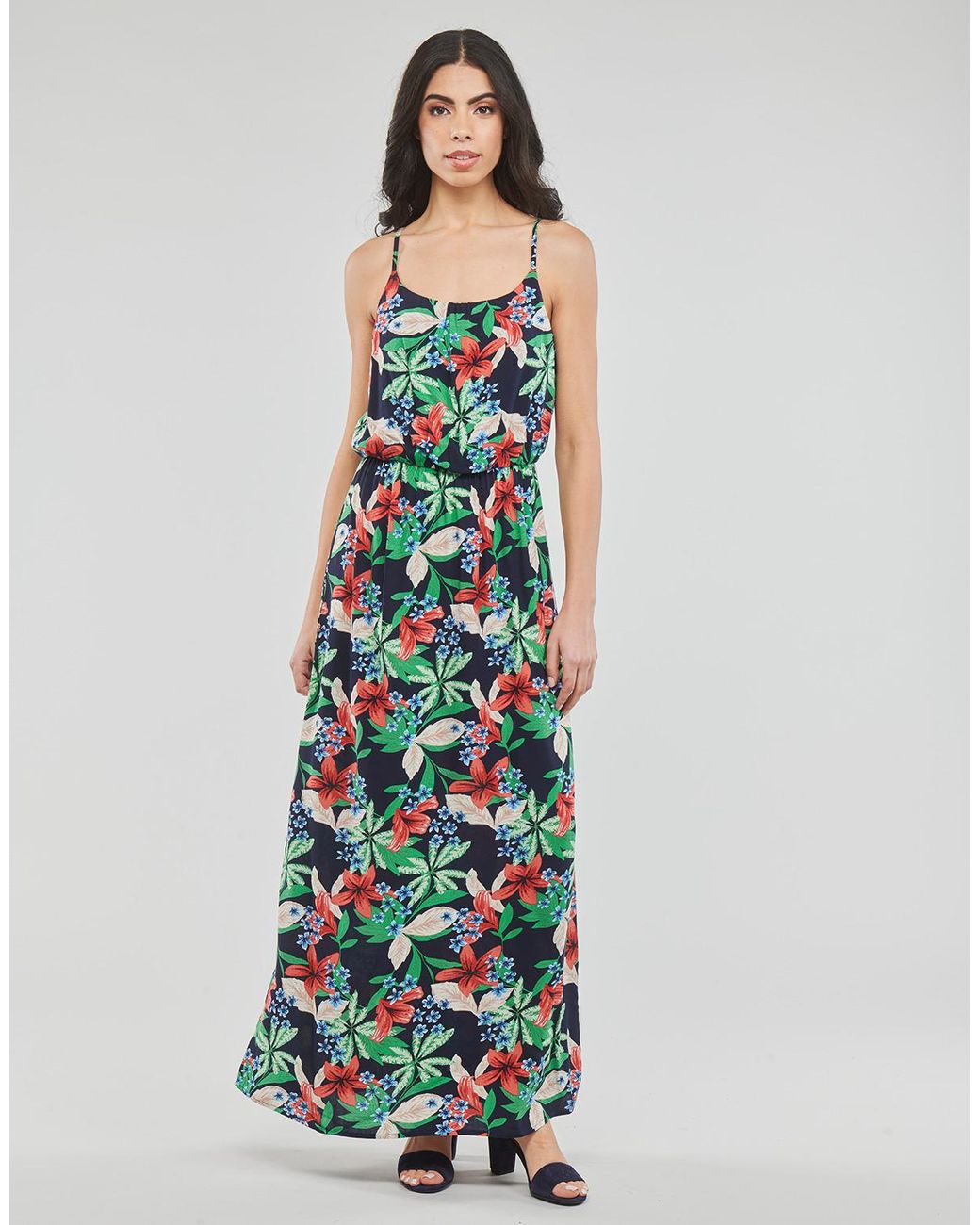 ONLY Green Long Dress Onlnova Life Strap Maxi Dress