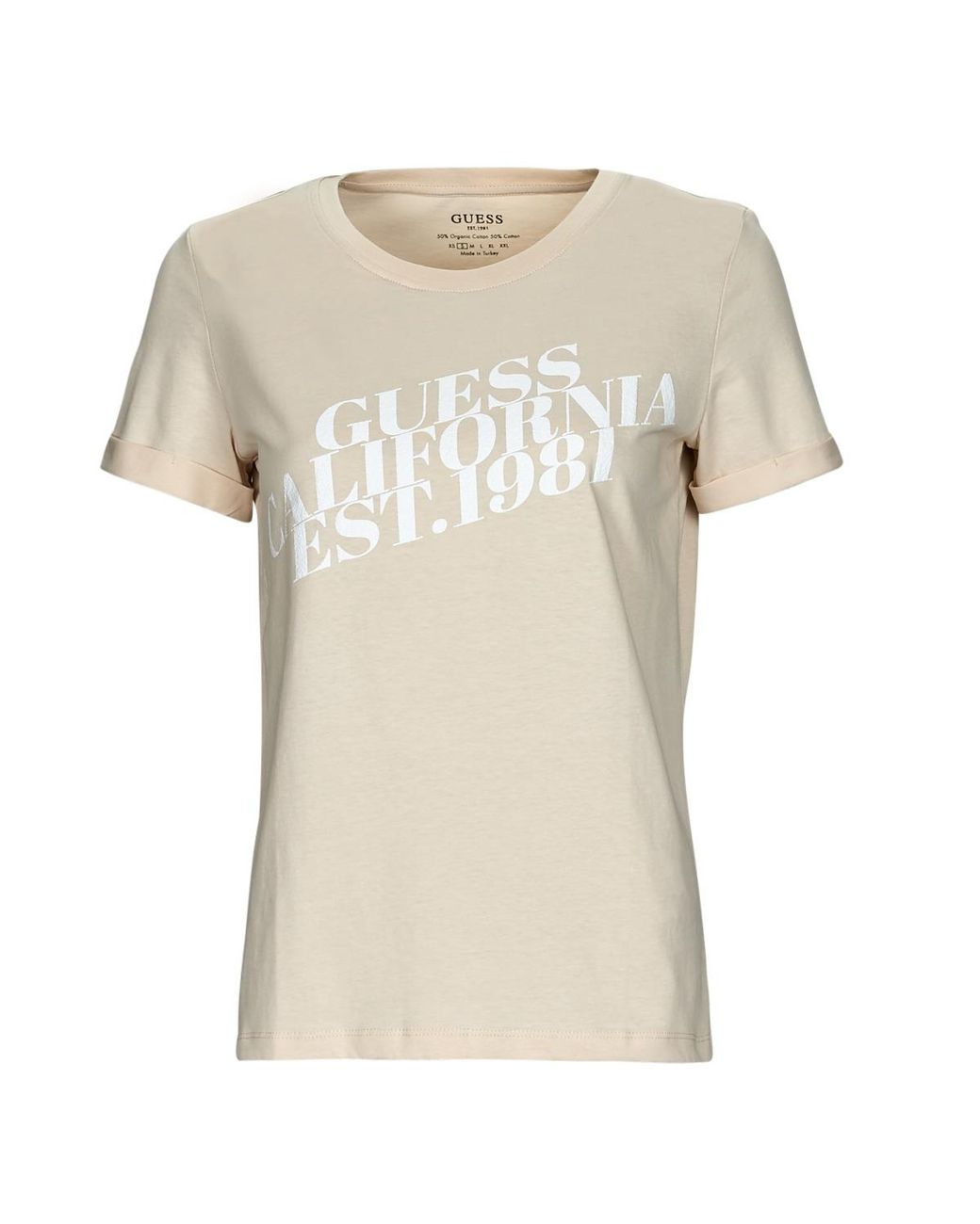 Guess Natural T Shirt Ss Cn Aurelia Tee